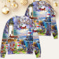 Lighthouse Christmas Santa Be A Light Sweater For Festive Family Events Casual Wear And Holiday Gift Giving