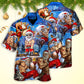 Christmas Santa Fitness Gym Hawaiian Shirt Tropical Styling View For Thoughtful Gifting
