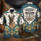 Creative German Shepherd Dog Hawaiian Shirt Summer Design Detail For Island Holidays