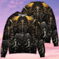 Dark Grim Skull Sweater For Fantasy Fans Casual Outings And Weekend Adventures