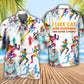 Cat Running Hawaiian Shirt For Coastal Adventures And Warm Weather Wear