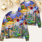 Lighthouse Christmas Santa Home Is The Light Sweater For Festive Parties Family Photos And Comfortable Seasonal Wear