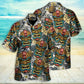 Tropical Tiki Tribal Mask Leaf Hawaiian Shirt Pattern View For Relaxed Warm Weather Outfits