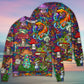 Hippie Mushroom Peace Sweater For Bohemian Style Festivals Travel And Casual Everyday Wear