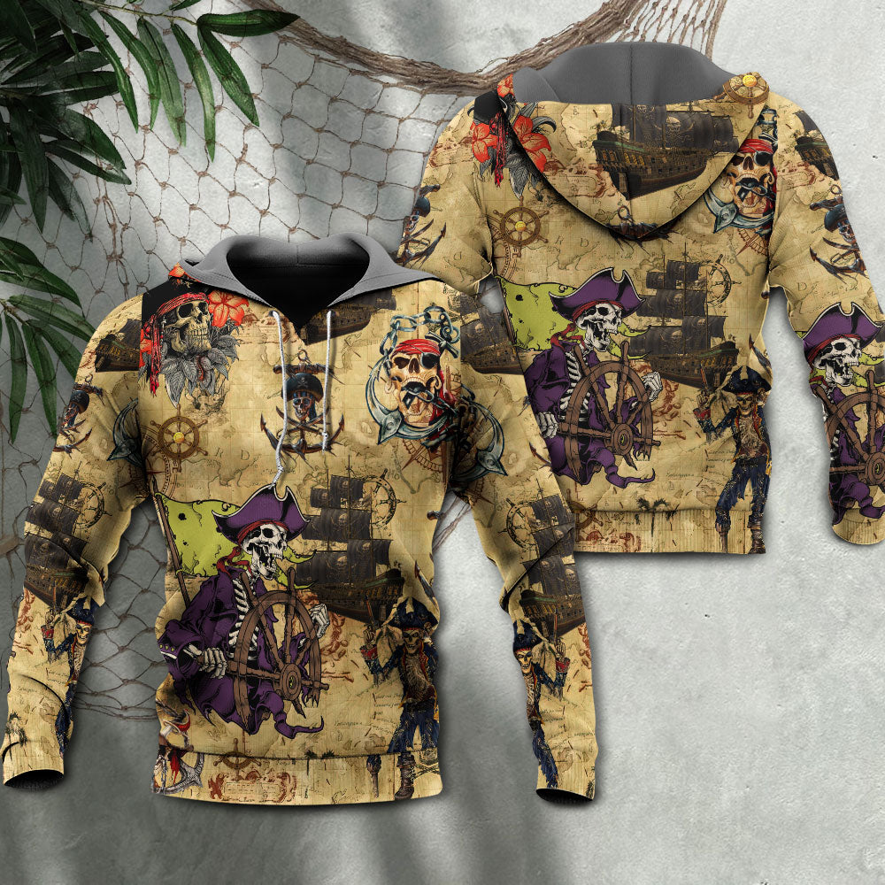 Dark Pirate Skull Hoodie For Gothic Art Lovers Daily Wear And Weekend Adventures