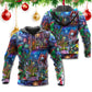 Fantasy Christmas Dragon Light Hoodie For Christmas Events Holiday Travel And Comfortable Casual Outfits