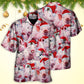 Funny Christmas Piggies Hawaiian Shirt Artwork Detail For Tropical Trips And Casual Outings