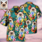 Tropical Cat Various Custom Photo Hawaiian Shirt Pattern Detail For Vacation Travel And Daily Wear
