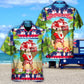 Christmas July Santa Beach Hawaiian Shirt For Holiday Parties, Tropical Vacations, And Festive Gift Giving