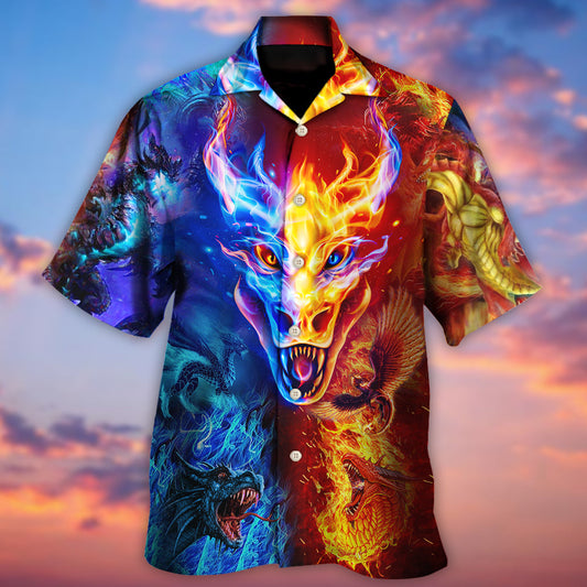 Vintage Dragon Amazing Hawaiian Shirt For Coastal Adventures And Warm Weather Wear