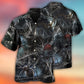 Halloween Spooky Dark Spider Hawaiian Shirt Design View For Tropical Vacations