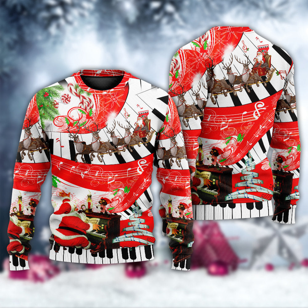 Christmas Music Celebration Sweater For Family Gatherings Winter Travel And Everyday Seasonal Comfort