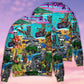 Skull And Tiki Summer Vibe Sweater For Bold Streetwear Travel And Relaxed Everyday Styling