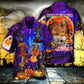 Halloween Dachshund Witch Hawaiian Shirt For Beach Parties And Weekend Getaways