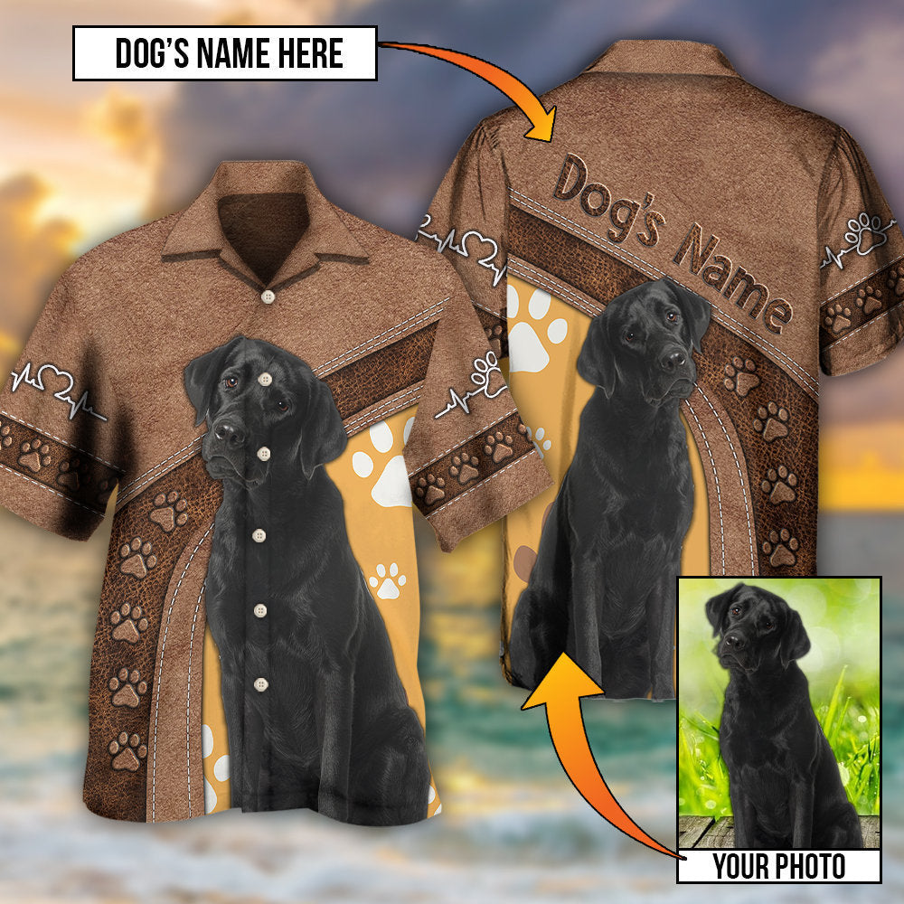 Dog Paw Various Custom Photo Personalized Hawaiian Shirt Artwork View For Weekend Travel And Beach Style