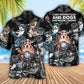 Motorcycle Dog Motorcycles Dogs Hawaiian Shirt Pattern View For Relaxed Warm Weather Outfits