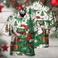 Christmas Dinosaurs Tree Rex Rexmas Hawaiian Shirt Pattern View For Lightweight Everyday Style