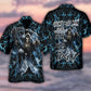 Skull Grumpy Old Man Stuck Hawaiian Shirt For Summer Vacation And Beach Travel