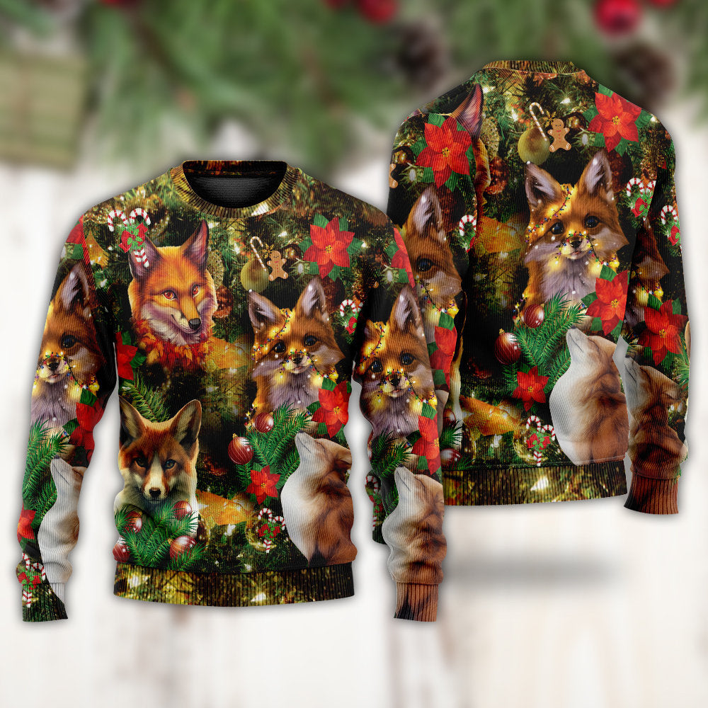 Christmas Foxmas Merry Holiday Sweater For Seasonal Parties Cozy Gatherings And Thoughtful Holiday Gifts