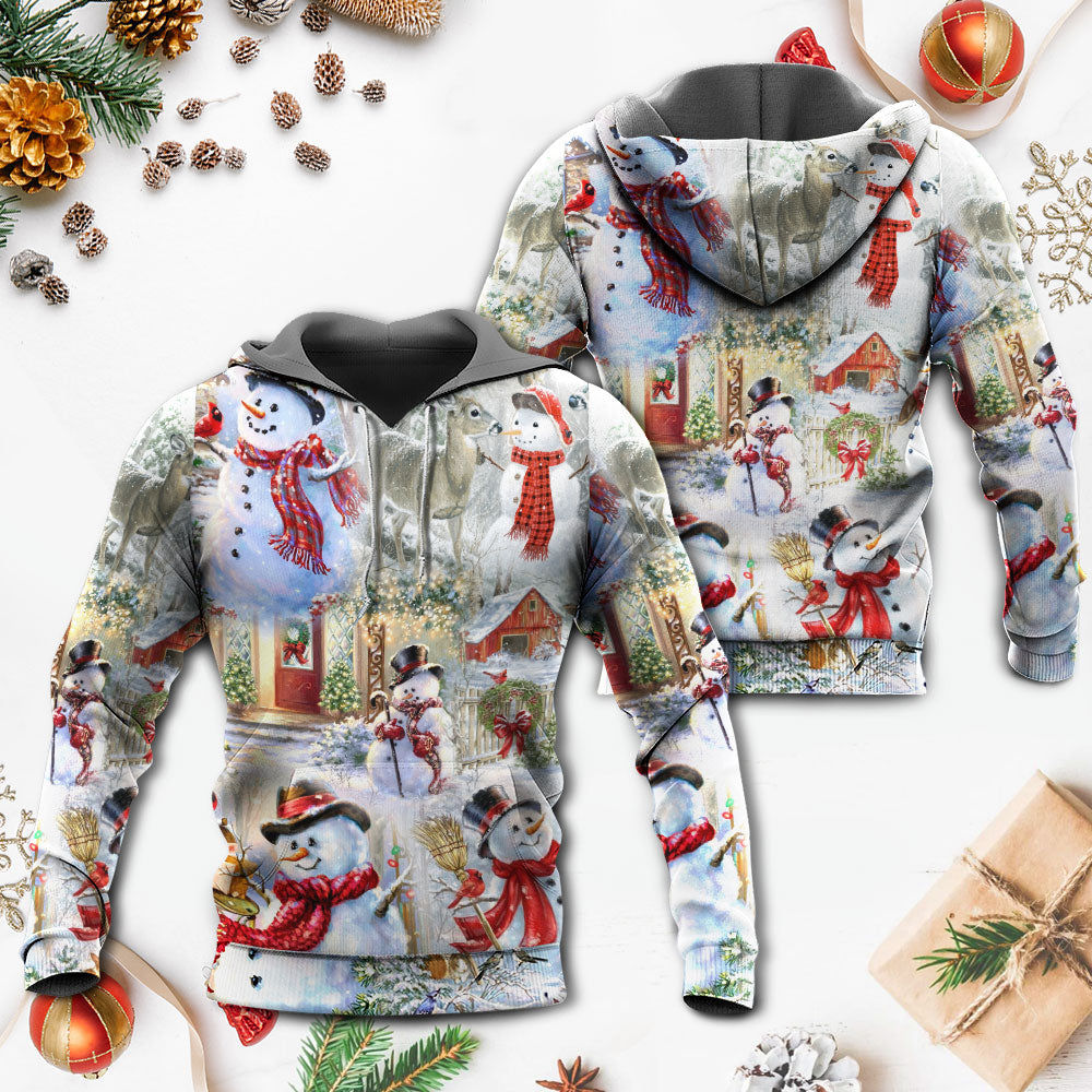 Christmas Snowman Hoodie For Holiday Gatherings Winter Travel And Seasonal Gifting