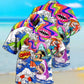 Bohemian Shark Girl Hawaiian Shirt Artwork View For Weekend Travel And Beach Style