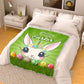 Easter Unicorn Easter Flannel Blanket For Cozy Bedroom Sofa Decor