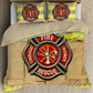 Strong Firefighter Coat Bedding Cover For Firefighter Bedroom Decor
