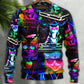 DJ Cat Sweater For Rehearsals Weekend Outings And Expressive Casual Styling