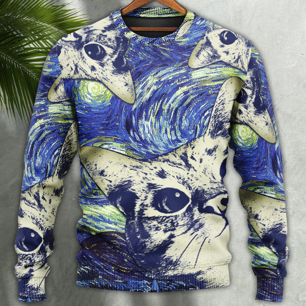 Cute Cat Sweater For Animal Lovers Casual Wear Holidays And Thoughtful Gifting