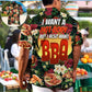 Funny Barbecue BBQ Hawaiian Shirt Tropical Styling View For Tropical Vacations