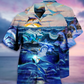 Dolphin Ocean Hawaiian Shirt Pattern View For Lightweight Everyday Style