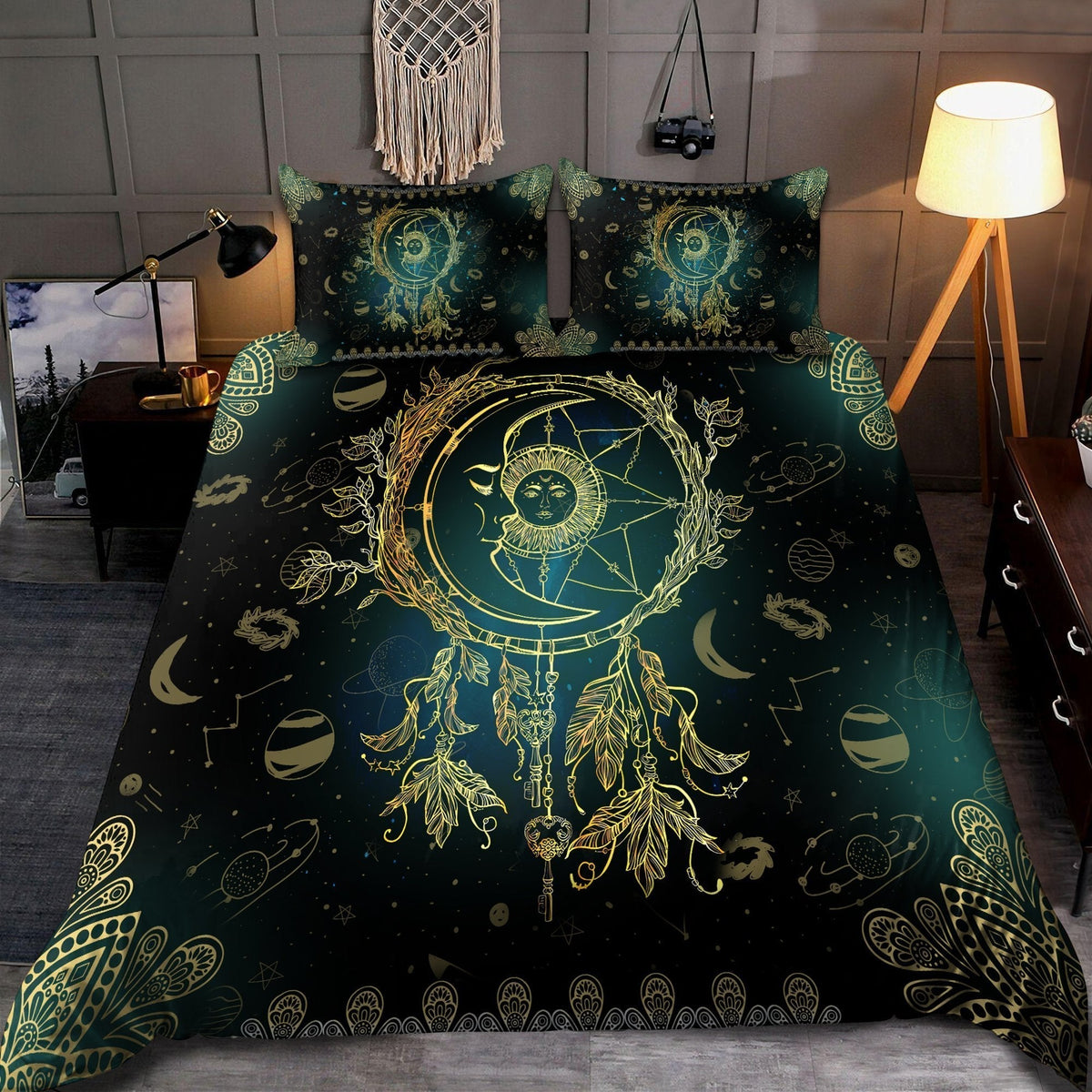 Yoga Love Peace Life Bedding Cover For Boho Bedroom Decor