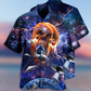 Galaxy Skull Hawaiian Shirt With Detailed Graphic For Island Trips Summer Gatherings And Comfortable Daily Wear