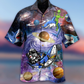 Alien Shark Space Hawaiian Shirt Design View For Resort Travel And Thoughtful Gifting
