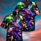 Hummingbird Night Hawaiian Shirt For Vacation Days And Relaxed Coastal Outings