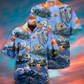 Happy Otter Couple Hawaiian Shirt For Warm Weather Adventures And Everyday Comfort