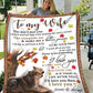 Wolf To My Wife The Day I Met You Flannel Blanket For Cozy Bedroom Sofa Decor