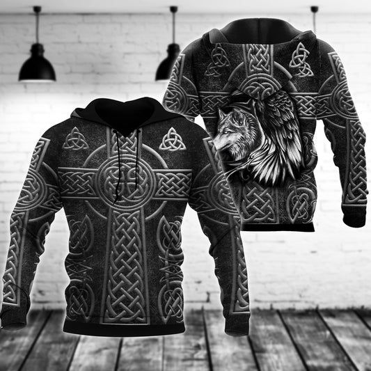Viking Raven Wolf Hoodie For Mythic Casual Outfits Weekend Adventures And Thoughtful Gifting