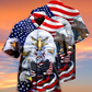 Happy American Proud Day Hawaiian Shirt Artwork View For Coastal Escapes And Resort Style