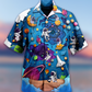 Spaceship Galaxy Hawaiian Shirt For Resort Getaways And Comfortable Summer Activities