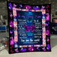 Butterfly To My Mom Flannel Blanket For Cozy Bedroom Sofa Decor