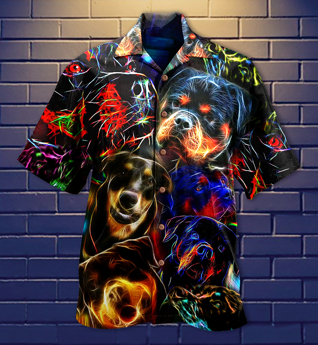 Rottweiler Dogs Bubby Hawaiian Shirt For Summer Events And Casual Outdoor Wear