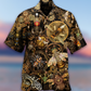 Vintage Mechanical Bug Hawaiian Shirt With Detailed Graphic For Summer Travel Coastal Events And Thoughtful Gift Giving