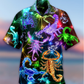 Neon Colorful Scorpion Hawaiian Shirt With All Over Print For Summer Travel Coastal Events And Thoughtful Gift Giving