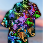 Neon Colorful Scorpion Hawaiian Shirt With Detailed Graphic For Summer Travel Coastal Events And Thoughtful Gift Giving