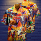 Artistic Bison Hawaiian Shirt With Detailed Graphic For Resort Getaways Summer Adventures And Casual Gifting