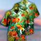 Fish Goldfish Beautiful Hawaiian Shirt For Vacation Days And Relaxed Coastal Outings
