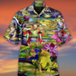 Frog Lake Hawaiian Shirt Pattern Detail For Vacation Travel And Daily Wear