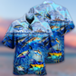 Fish Fishing Ocean Hawaiian Shirt Design Detail For Beach Days And Holiday Travel