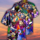 Cat Galaxy Back Hawaiian Shirt Design View For Casual Summer Styling